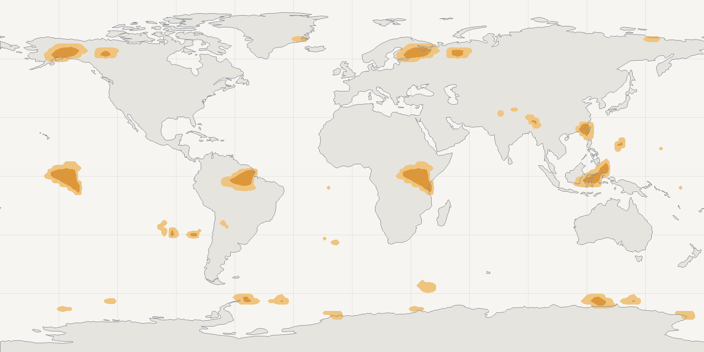 RAIM world map, 14 Oct · HAL 0.1 NM: 367 cells lose RAIM
